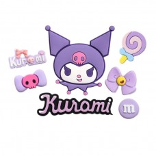 Куромі стікери Kuromi Курумі 3D наклейки для дітей 7 шт упаковка мультяшні аксесуари