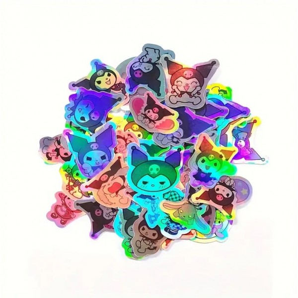 Наклейки Куромs Kuromi стікери стікерпак набір наклейок 50 шт