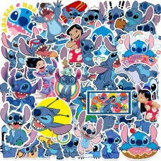 Ліло і Стіч стікери, Lilo &amp; Stitch, стікерпак, наліпки, 51 шт, набір, дитячі, для творчості, подарунок, герої мультфільму