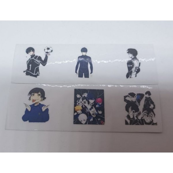 Blue Lock стікери, Синя в'язниця, Блю Лок, аніме, 45 шт 3D, стікерпак, наліпки, аксесуари, набір