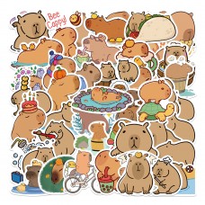 Капібара стікери наклейки Capybara аксесуари 50 шт