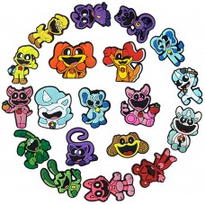 Усміхнені звірі наклейки Smiling Critters Poppy Playtime стікери Джибітси 3D 19 шт аксесуари