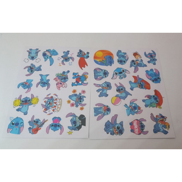 Стікери Ліло і стіч Lilo &amp; Stitch стікерпак наклейки набір наклейок 60 шт