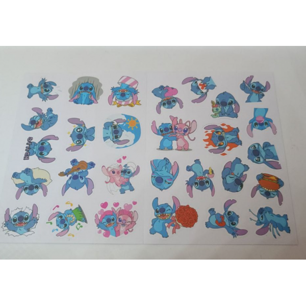 Стікери Ліло і стіч Lilo &amp; Stitch стікерпак наклейки набір наклейок 60 шт