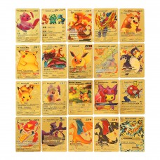 Покемон фотокартки двосторонні картки наклейки Pokemon набір карток 55 шт
