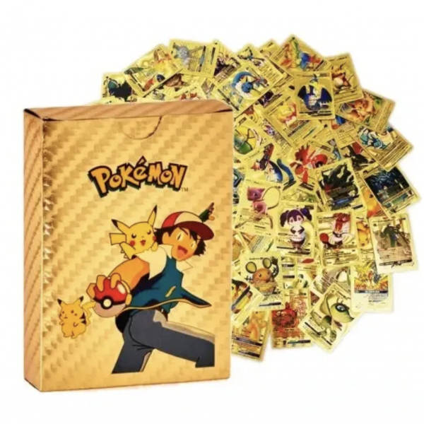 Картки Покемон фотокартки двосторонні картки наклейки Pokemon набір карток 55 шт