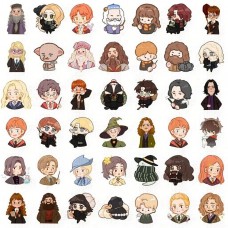 Стікери Гаррі Поттер, Harry Potter, стікерпак, наліпки, набір 48 шт