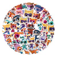 Стікери Super Kitties Суперкотики Суперкоти стікерпак набір наклейок 50 шт