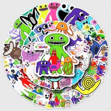 Стікери Райдужні друзі 50 шт: Rainbow Friends, стікерпак, набір наліпок, рейнбоу френдс