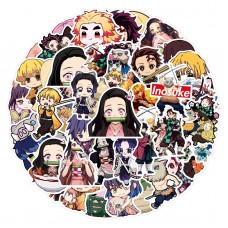 Клинок стікери, Demon Slayer, манга, аніме, стікерпак, наліпки, 50 шт, набір, герої, для творчості