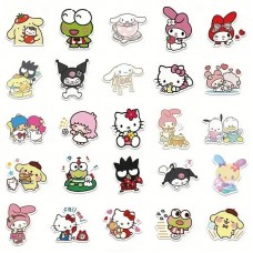 Стікери наклейки Куромі Привіт Кітті Kuromi Hello Kitty My Melody аксесуари 50 шт