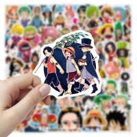Стікери Ван Піс One Piece Луффі стікерпак наклейки набір наклейок 52 шт