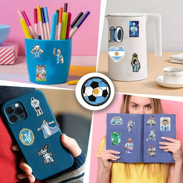 Стікери Мессі Messi футбол стікерпак наклейки набір наклейок 48 шт