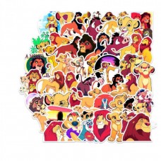 Король лев стікери наклейки Сімба The Lion King аксесуари 50 шт