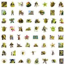 Стікери Шрек Shrek стікерпак наклейки набір наклейок 62 шт