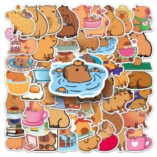 Капібара стікери наклейки Capybara аксесуари 50 шт