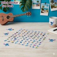 Стикеры Лило и стич Lilo & Stitch стикерпак наклейки набор наклейок 100 шт