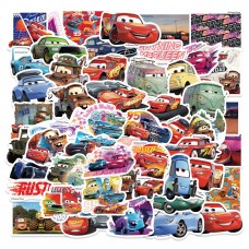 Тачки стікери, Cars, стікерпак, наліпки, 50 шт, набір, дитячі, для творчості, подарунок, герої мультфільму