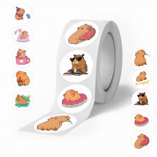 Капібара наклейки стікери Capybara 500 шт