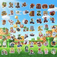 Стікери Супер Маріо Super Mario стікерпак наклейки набір наклейок 50 шт