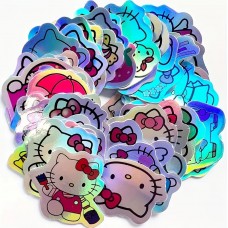 Наклейки Hello Kitty Хеллоу Кітті Привіт Кітті стікери стікерпак набір наклейок 50 шт