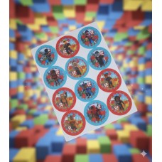 Стікери Роблокс, Roblox, стікерпак, наліпки, набір, 12 шт, дитячі, яскраві, для фанатів гри