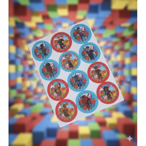 Стікери Роблокс Roblox стікерпак наклейки 12 шт