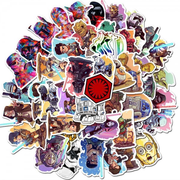 Стікери Зоряні війни Star Wars стікерпак наклейки набір наклейок 50 шт