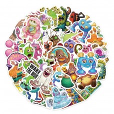 Мої Співаючі Монстри стікери, My Singing Monsters, стікерпак, наліпки, 50 шт, набір, дитячі, гра, подарунок