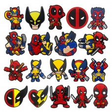 Дедпул наклейки Deadpool стікери Джібітси 3D 19 шт аксесуари