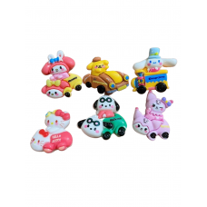 Хелло Кітті наклейки Hello Kitty Привіт Кітті 3D для дітей 6 шт упаковка