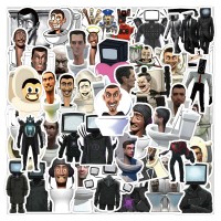 Стікери Скібіді Туалет skibidi toilet стікерпак наклейки набір наклейок 50 шт