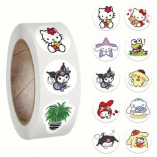 Наклейки Hello Kitty Kuromi Куромі стікери манга 500 шт