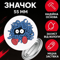 Значок Покемон Pokemon на шпильці на рюкзак 55 мм 1 шт