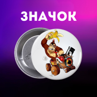 Значок Супер Маріо Super Mario на шпильці на рюкзак 44 мм 1 шт