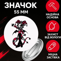 Значок У Світі Денді Roblox Dandy's World на шпильці на рюкзак 55 мм 1 шт