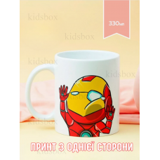 Кружка Залізна Людина з принтом керамічна чашка Марвел Iron Man 330 мл
