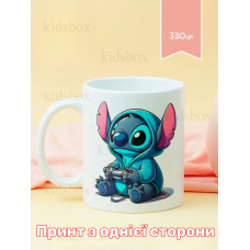 Кружка Ліло і Стіч з принтом керамічна чашка Lilo and Stitch 330 мл