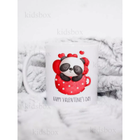 Кружка 14 февраля с принтом керамическая чашка День Святого Валентина 330 мл