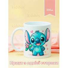 Кружка Ліло і Стіч з принтом керамічна чашка Lilo and Stitch 330 мл
