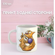 Кружка КітПес з принтом керамічна чашка CatDog мультсеріал 330 мл Uk_259