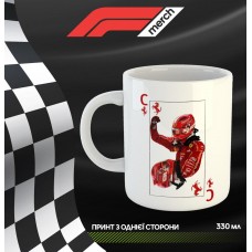 Кружка Гонка Формула 1 Ред Бул з принтом керамічна чашка унікальна яскрава Red Bull Феррарі Макларен Мерседес 330 мл