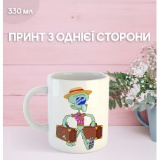 Кружка Губка Боб Спанч Боб Сквідвард з принтом керамічна чашка унікальна яскрава Squidward SpongeBob 330 мл