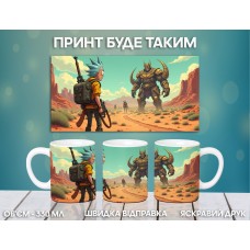 Кружка Рік та Морті з принтом керамічна чашка Rick and Morty 330 мл