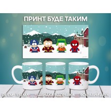Кружка Південний Парк Саус Парк з принтом керамічна чашка South Park 330 мл