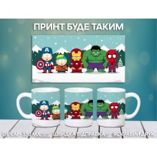 Кружка Південний Парк Саус Парк з принтом керамічна чашка South Park 330 мл