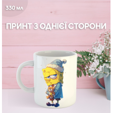 Кружка Губка Боб Спанч Боб з принтом керамічна чашка SpongeBob SquarePants 330 мл