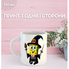 Кружка Губка Боб Спанч Боб з принтом керамічна чашка SpongeBob SquarePants 330 мл
