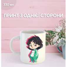 Кружка Гра в кальмара з принтом керамічна чашка Squid Game 330 мл