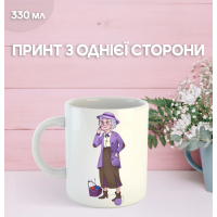 Кружка Агата Крісті міс Джейн Марпл з принтом керамічна чашка Agatha Christie's Miss Marple 330 мл